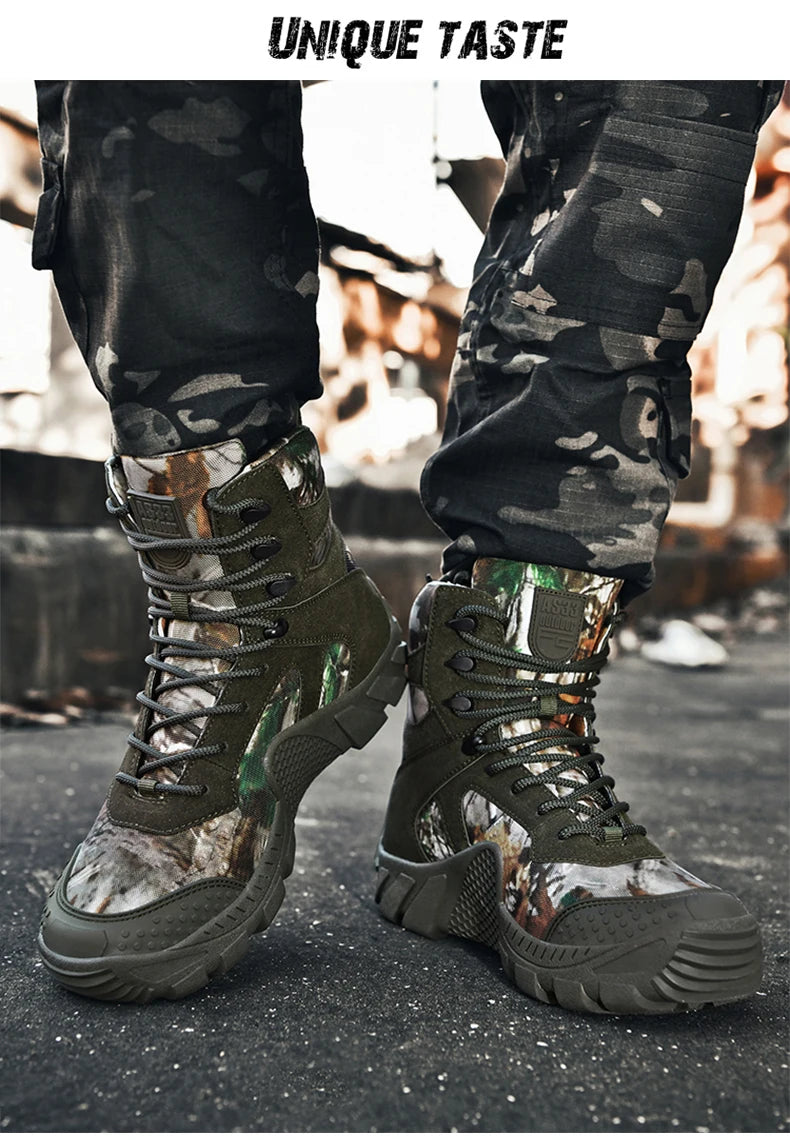 Men's waterproof hiking boots lightweight/outdoor work boots stylish and durable hiking boots