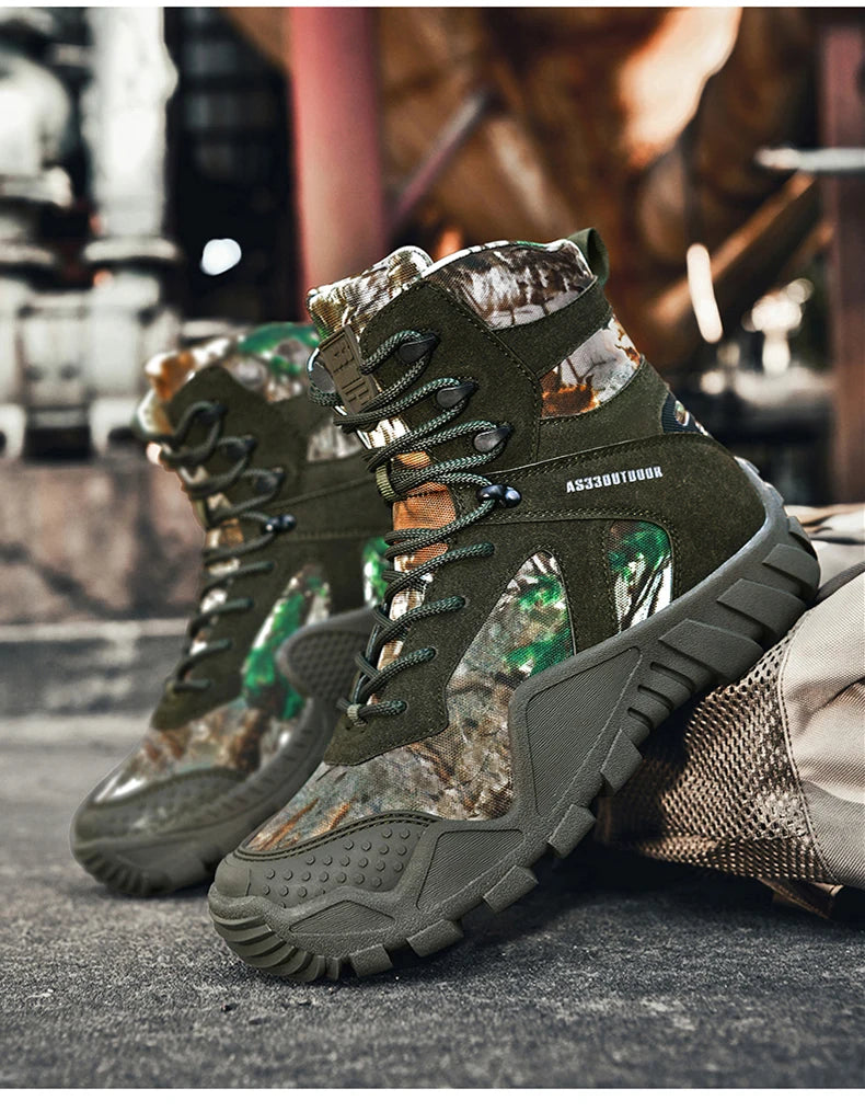 Men's waterproof hiking boots lightweight/outdoor work boots stylish and durable hiking boots
