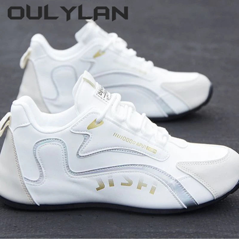 Running Shoes Men's Leather Shoes Fashion High-end/Travel Shoes Spring Autumn Men's Sneakers Leather Sports