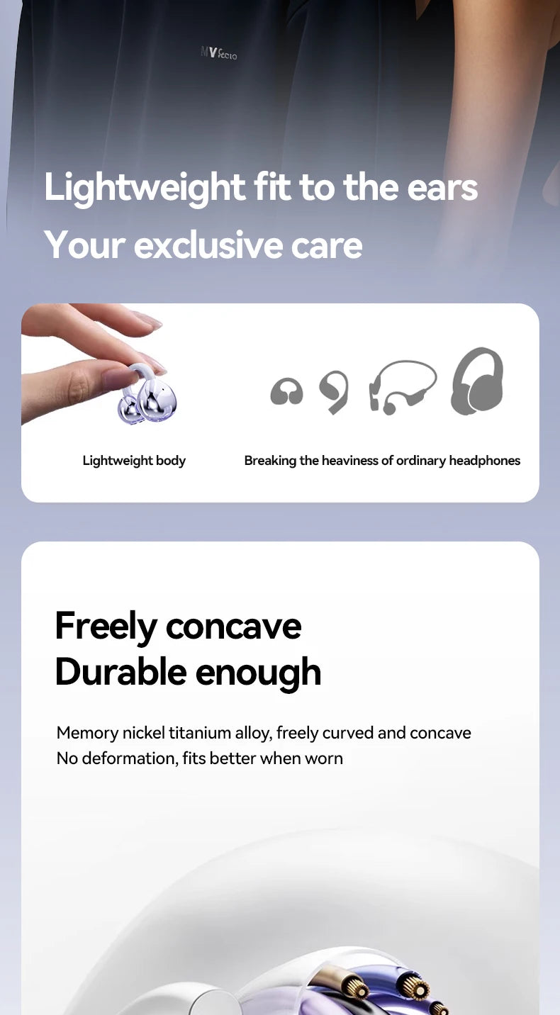 XIAOMI M91 Earbud Wireless Earphones Open Ear Clip Sport Bluetooth/5.4 Earphones ENC Noise cancelling Earphones with Microphone