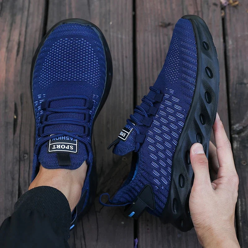 New Fashion Men's Running Shoes Summer Breathable Outdoor/Non-Slip Sneakers Shock Absorbing Sole Trendy Color Shoes for Men