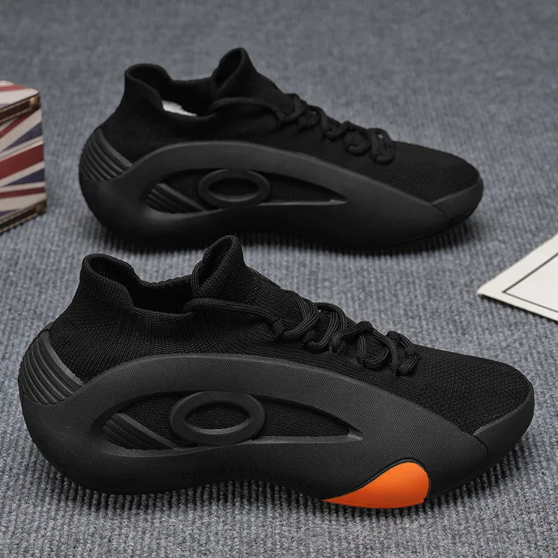 New Summer High-End Men's Shoes Versatile Mesh Breathable/Thick-Soled Youth Running Sports Casual Shoes
