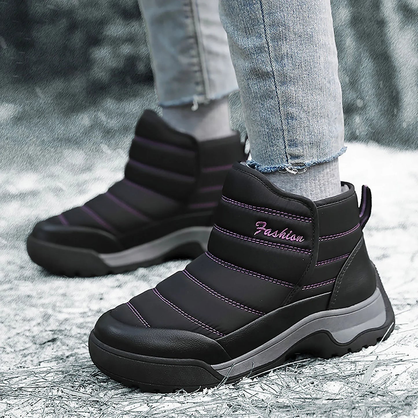 Shoes For Snow Women Boots Comfortable Winter Outdoor/Sports Snow Boots Thickened Warm Padded Short Boots