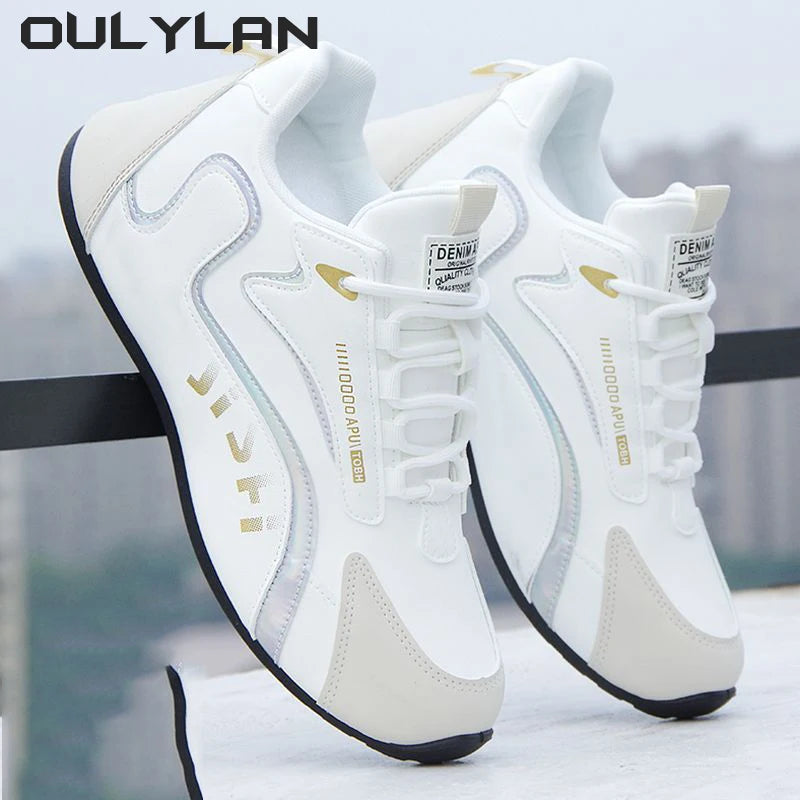 Running Shoes Men's Leather Shoes Fashion High-end/Travel Shoes Spring Autumn Men's Sneakers Leather Sports