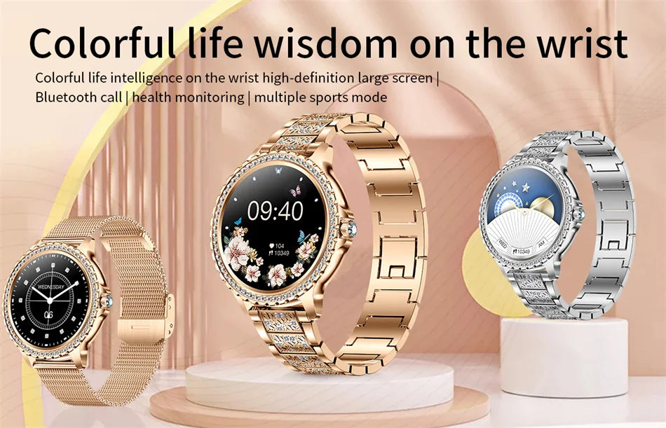 Xiaomi Fashion Women Smart Watch/1.32Inch 360 HD Screen Diamond Bracelet
