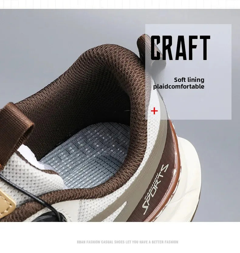 Spring Summer Thin Automatic Buckle Trail Running Shoes Casual/Function Hiking Breathable Outdoor Sports Trendy Footwear