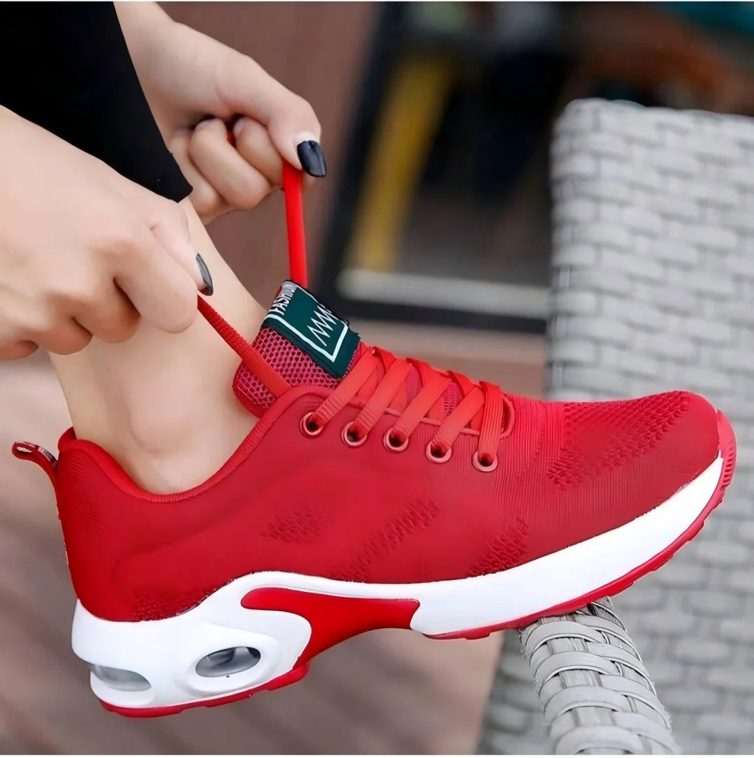 Women's Retro Chunky Sneakers Breathable Lace-Up Platform Shoes/Non-Slip & Shock-Absorbing Wide Fit Friendly for Gym & Street Style