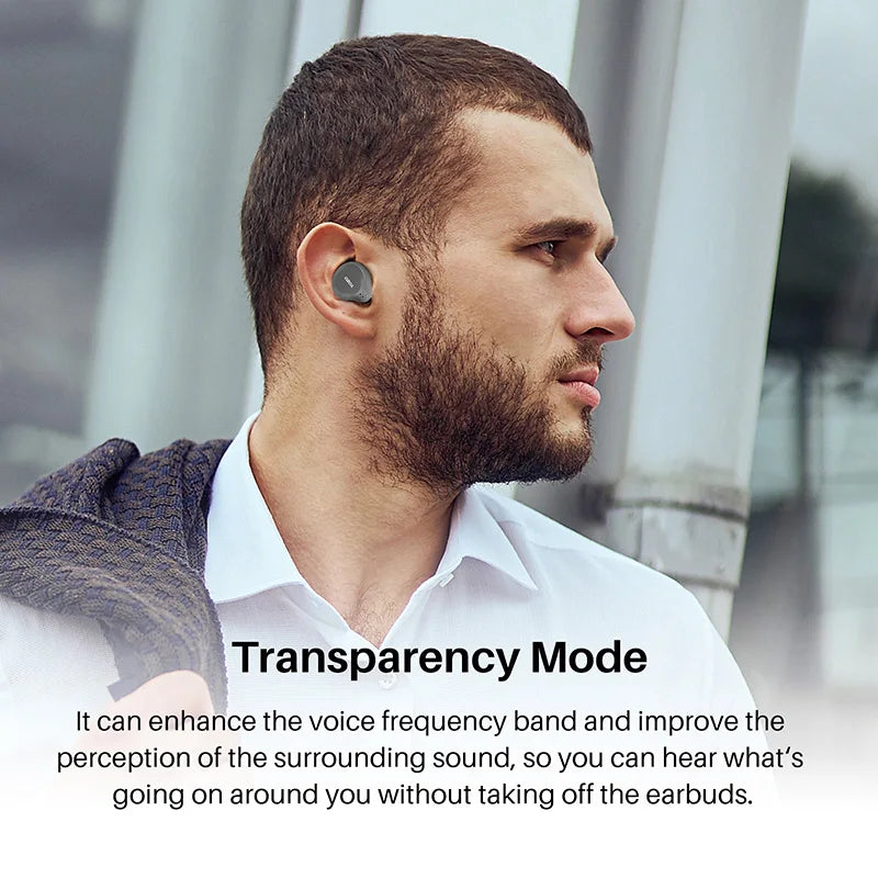 Refurbished TOZO NC7 TWS Earbuds In Ear Wireless Bluetooth Headphones/HD Call with Mic Active Noise Cancelling APP Touch Control