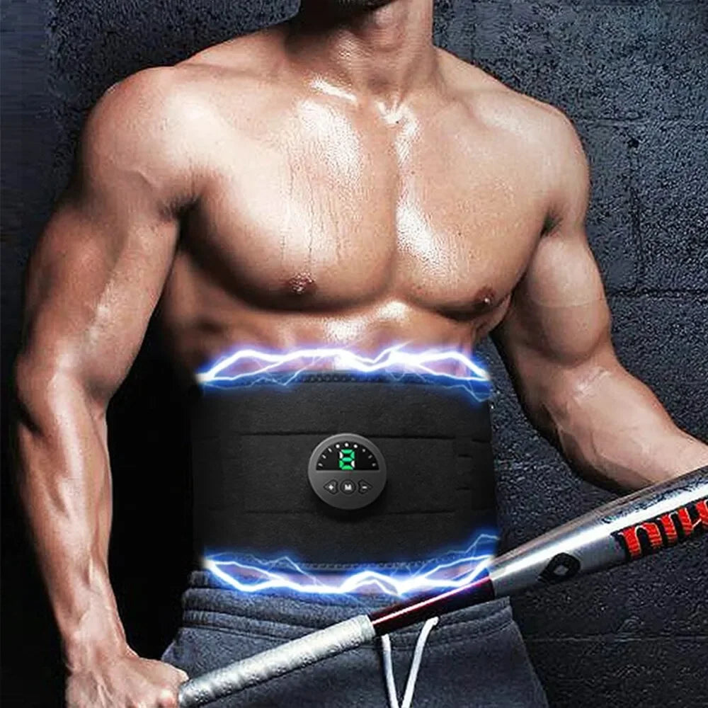 Belly massager EMS Abdominal Belt Electric Portable Fitness/Massager Waist Trainer Body Slimming Shaping