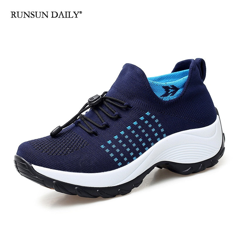 Women's Walking Shoes Fashion Sock Sneakers/Breathe Comfortable Casual Shoes
