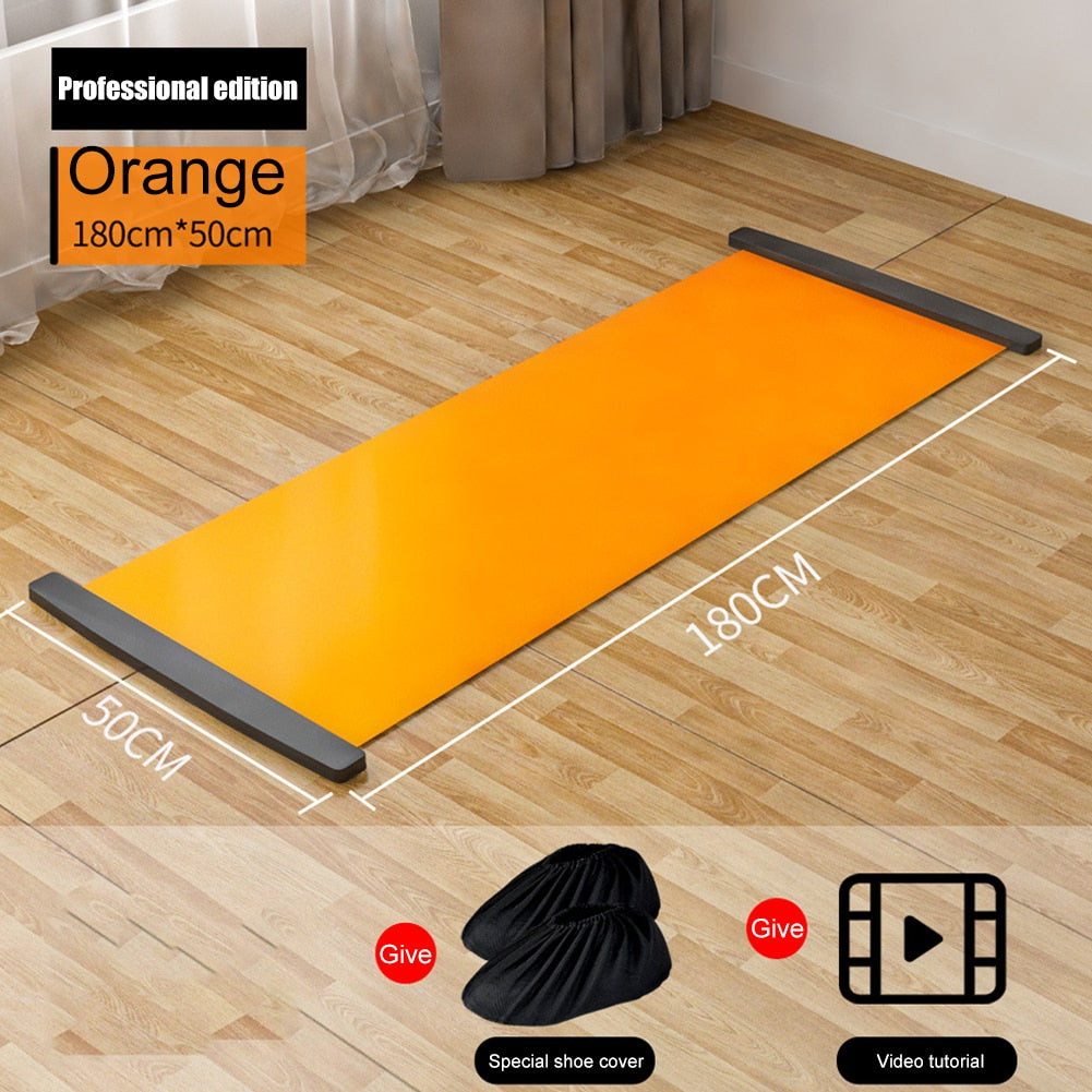140/180/200cm Sports Fitness Glide Plate/for Leg Exercise Mat Leg Core Training