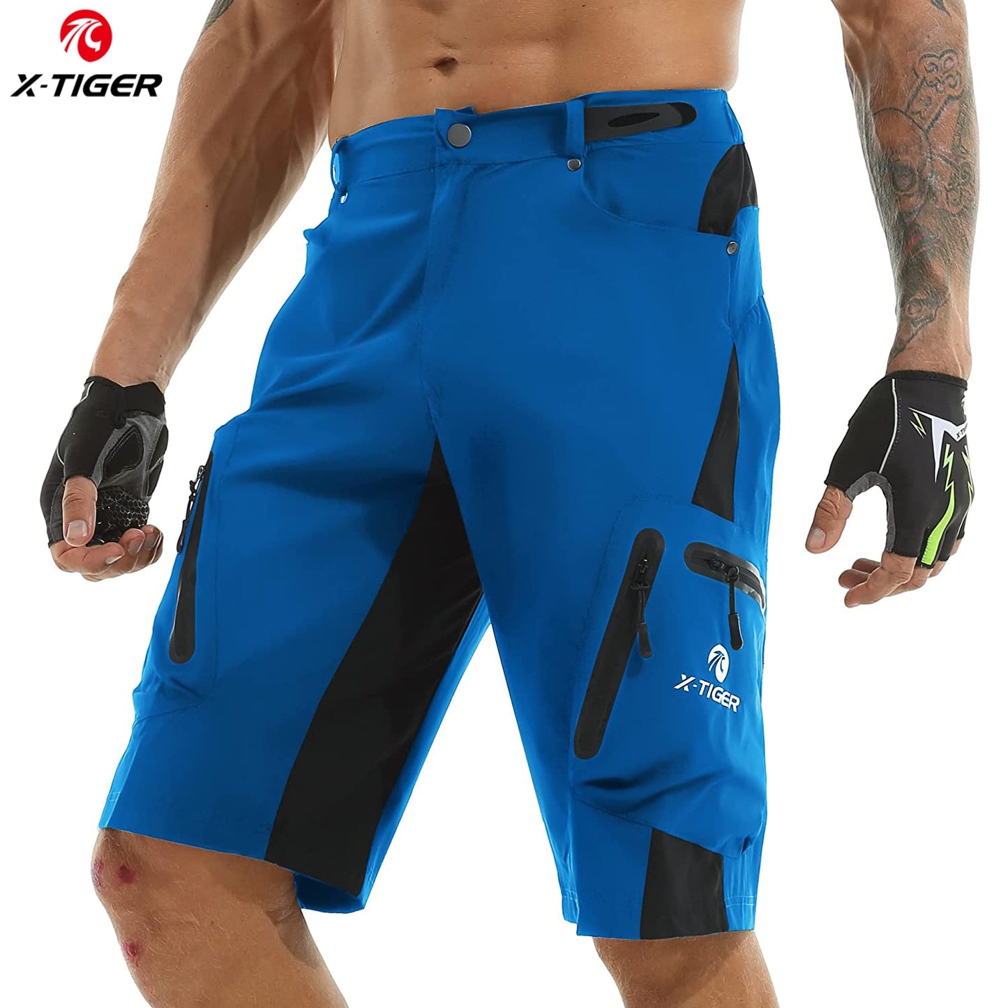 X-Tiger Men Mountain Bike Shorts Bicycle/Cycling MTB Shorts Outdoor Sports