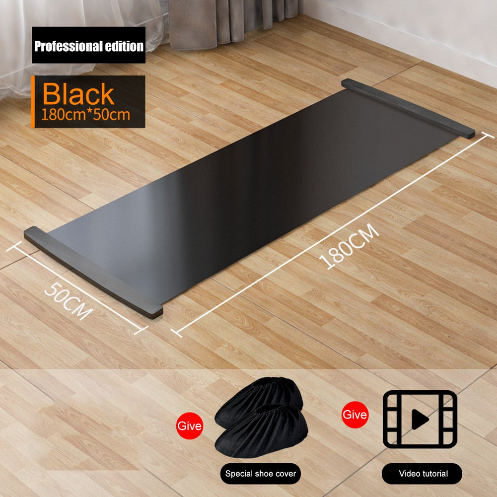 140/180/200cm Sports Fitness Glide Plate/for Leg Exercise Mat Leg Core Training