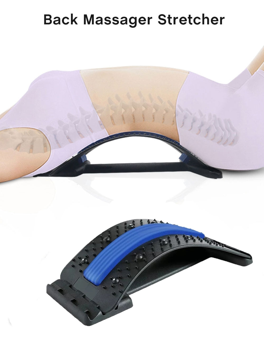 Magnetic Back Massage Muscle Relax Stretcher/Posture Therapy Corrector Support Pain Relief