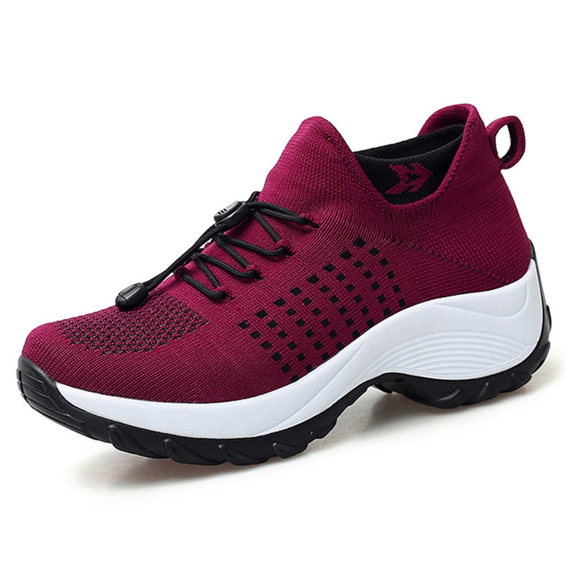 Women's Walking Shoes Fashion Sock Sneakers/Breathe Comfortable Casual Shoes