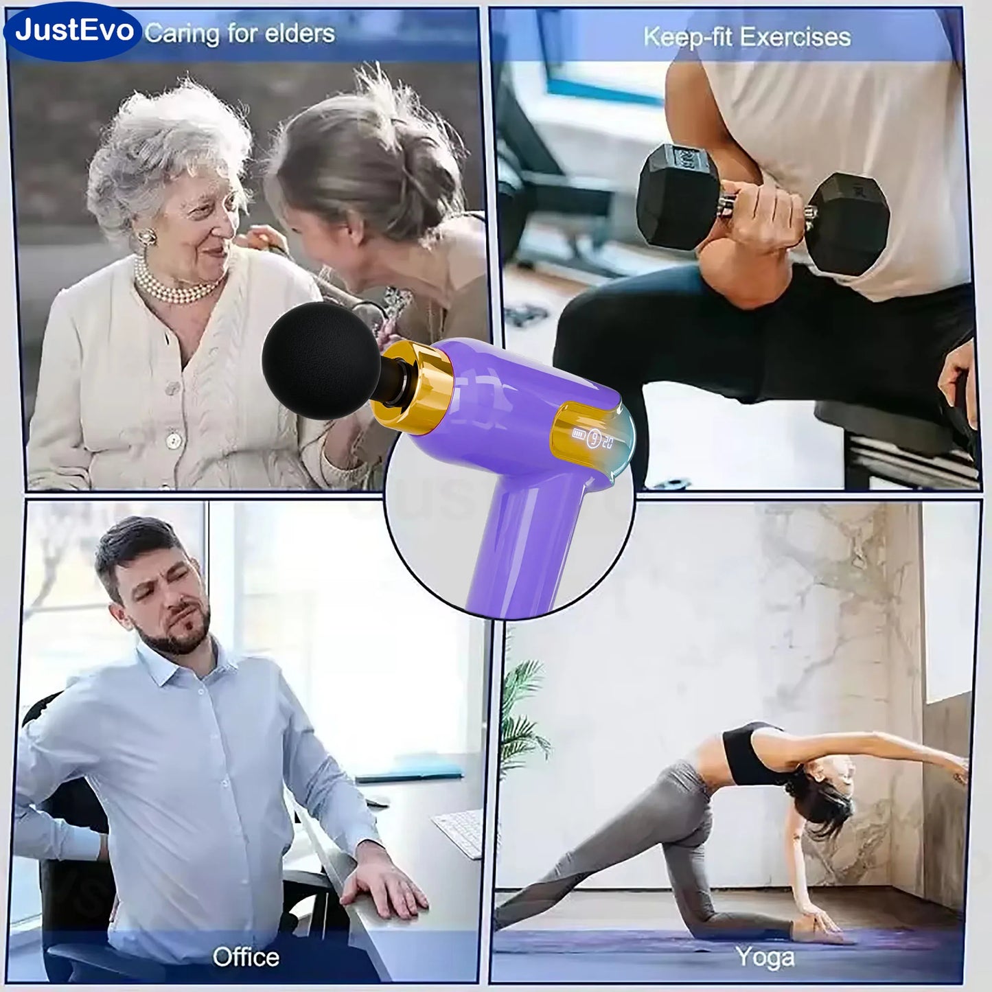 Fascia Gun Massager Full-Body Muscle Relaxation Device/Perfect for Relaxing Before Bed.LC-002