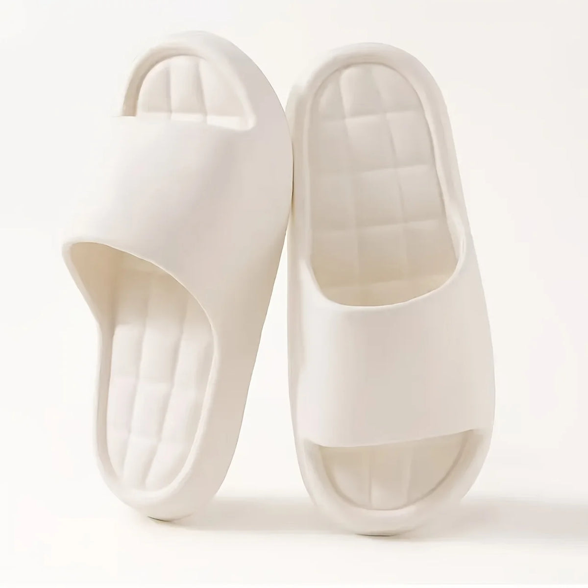 Stylish and Elegant Eva Square Slippers Non-Slip Casual with Ribbed Texture/Perfect for Indoor and Outdoor Use, Beach and Sea