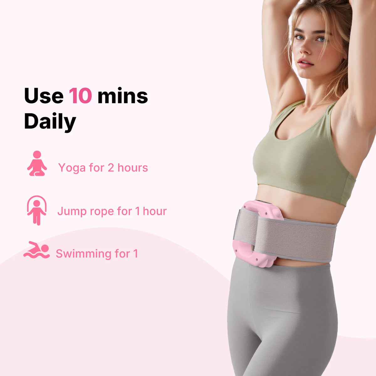 MERACH Fascia Ring Massager Adjustable 6-Level Vibration for Home Gym Use/Multifunctional Vibration Full-Body Shaping  Fascia Ring
