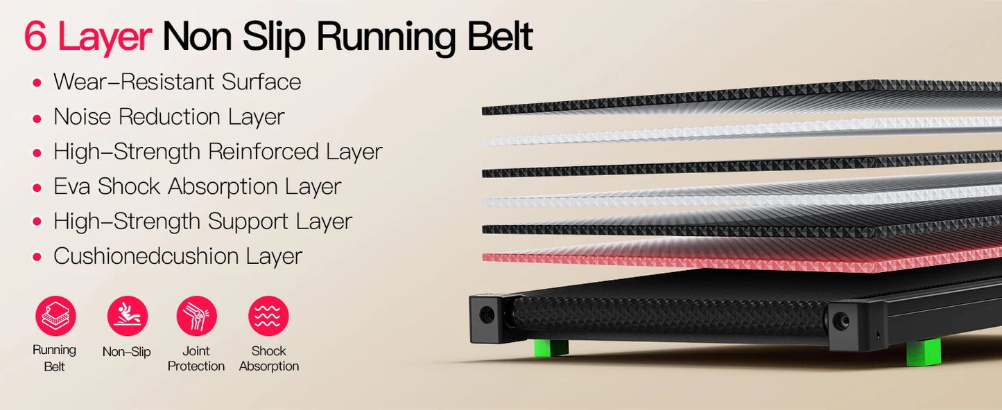 AKLUER 2 in 1 Walking Pad Under Desk Treadmill 2.5HP Brushless Motor/0.6-4 MPH Speed Range Portable Running Machine for Home