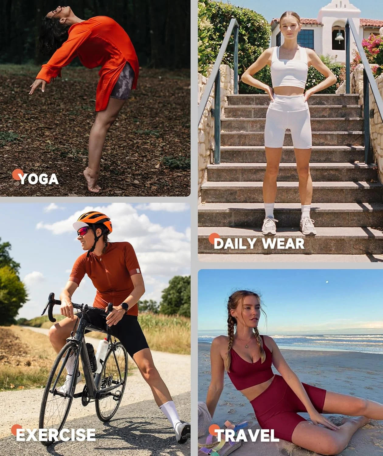 5pcs women's high-waisted cycling pants Padded, tummy-reducing/and hip-raising quick-drying pants for yoga and fitness shorts