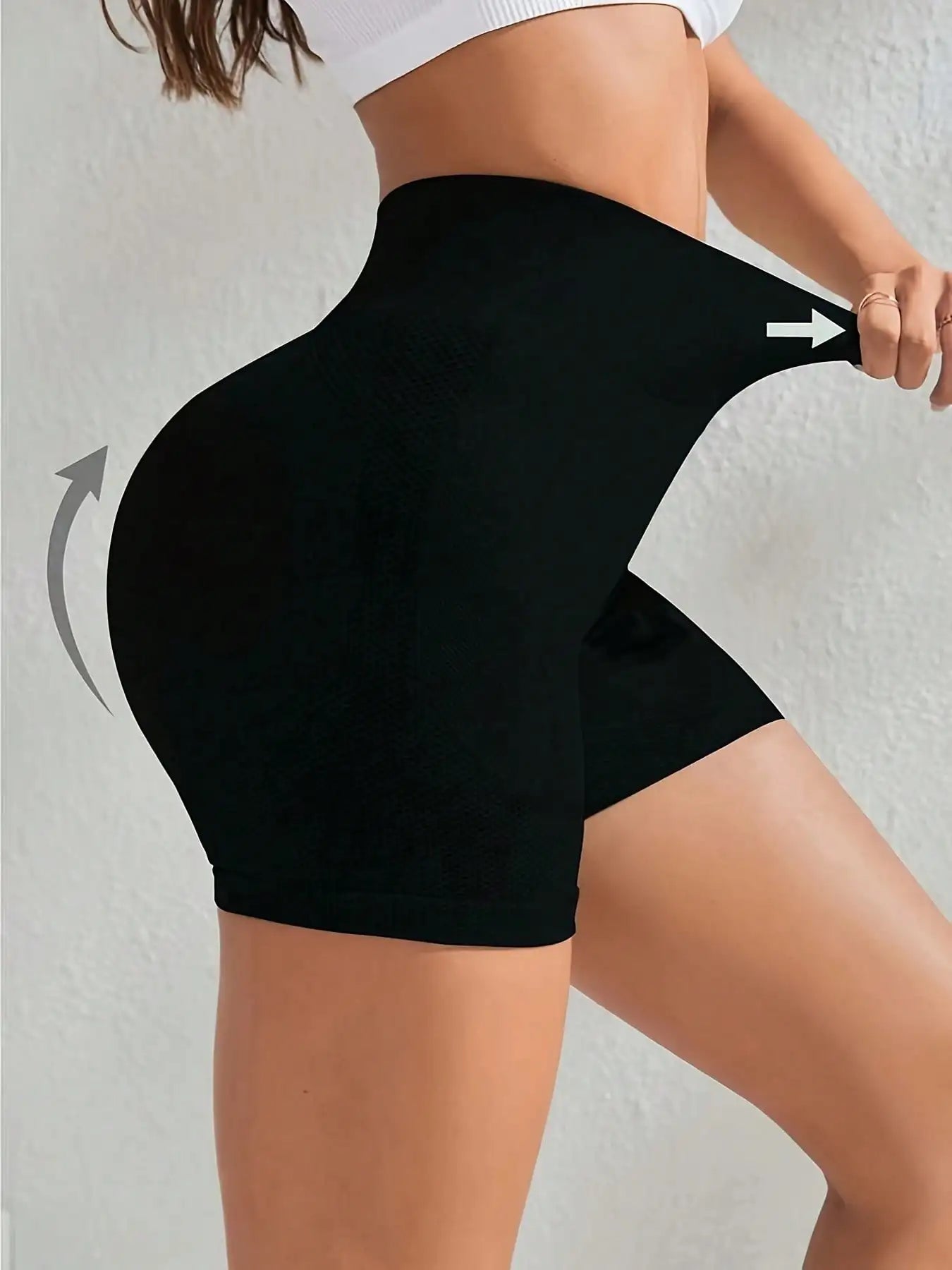 4 Piece Women's Yoga Shorts, Solid Color High Waisted Slimming/Hip Lifting Perfect for Sports Fitness Running Fitness Shaping