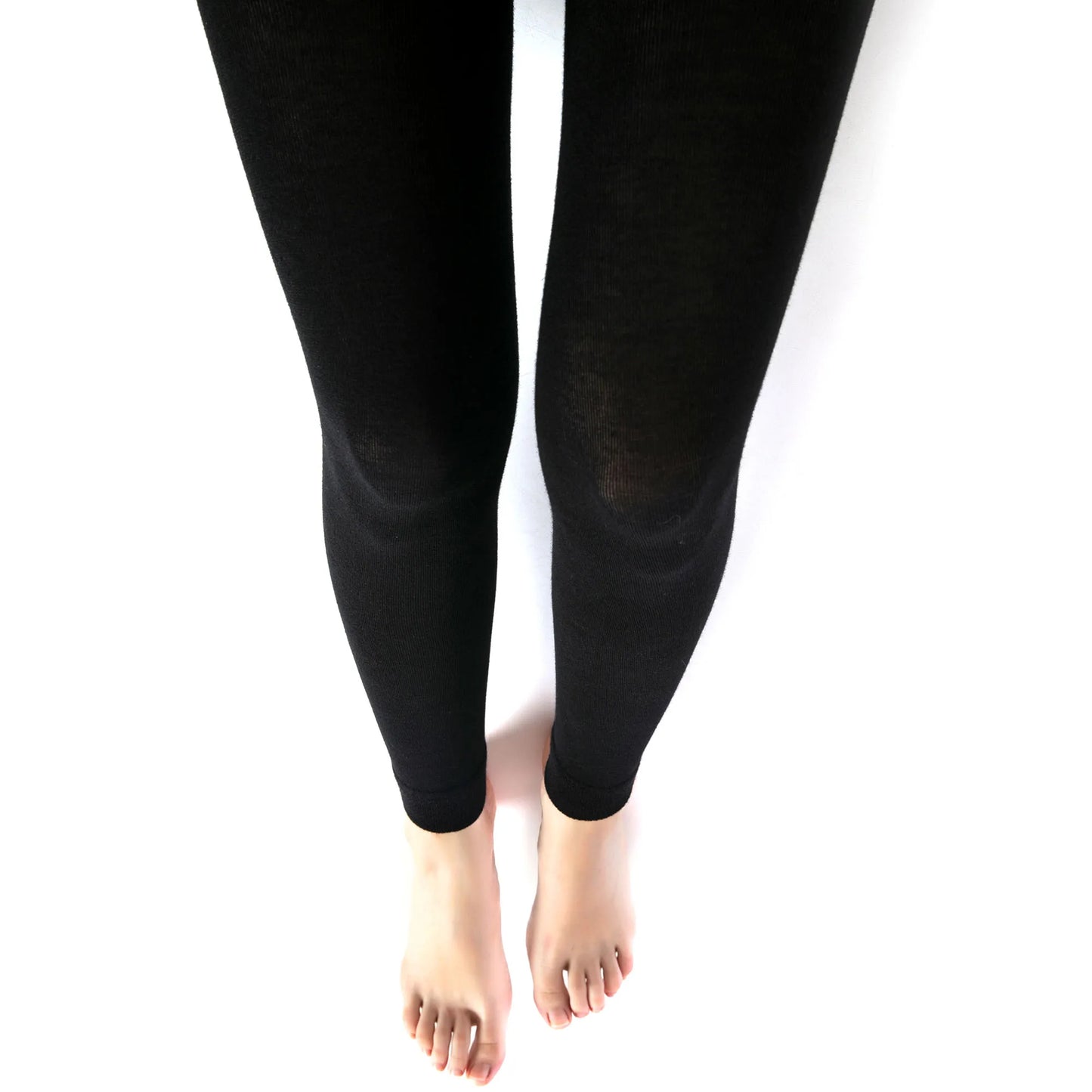 Black Thermal Leggings for Women/Microfiber Soft Stretchy Full Leggings Yoga Pants