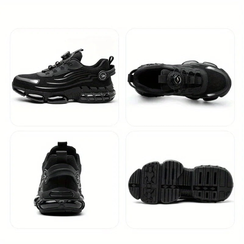 Steel Toe Work Sneakers for Men Women Lightweight/Comfortable Industrial & Construction Work Safety Shoes