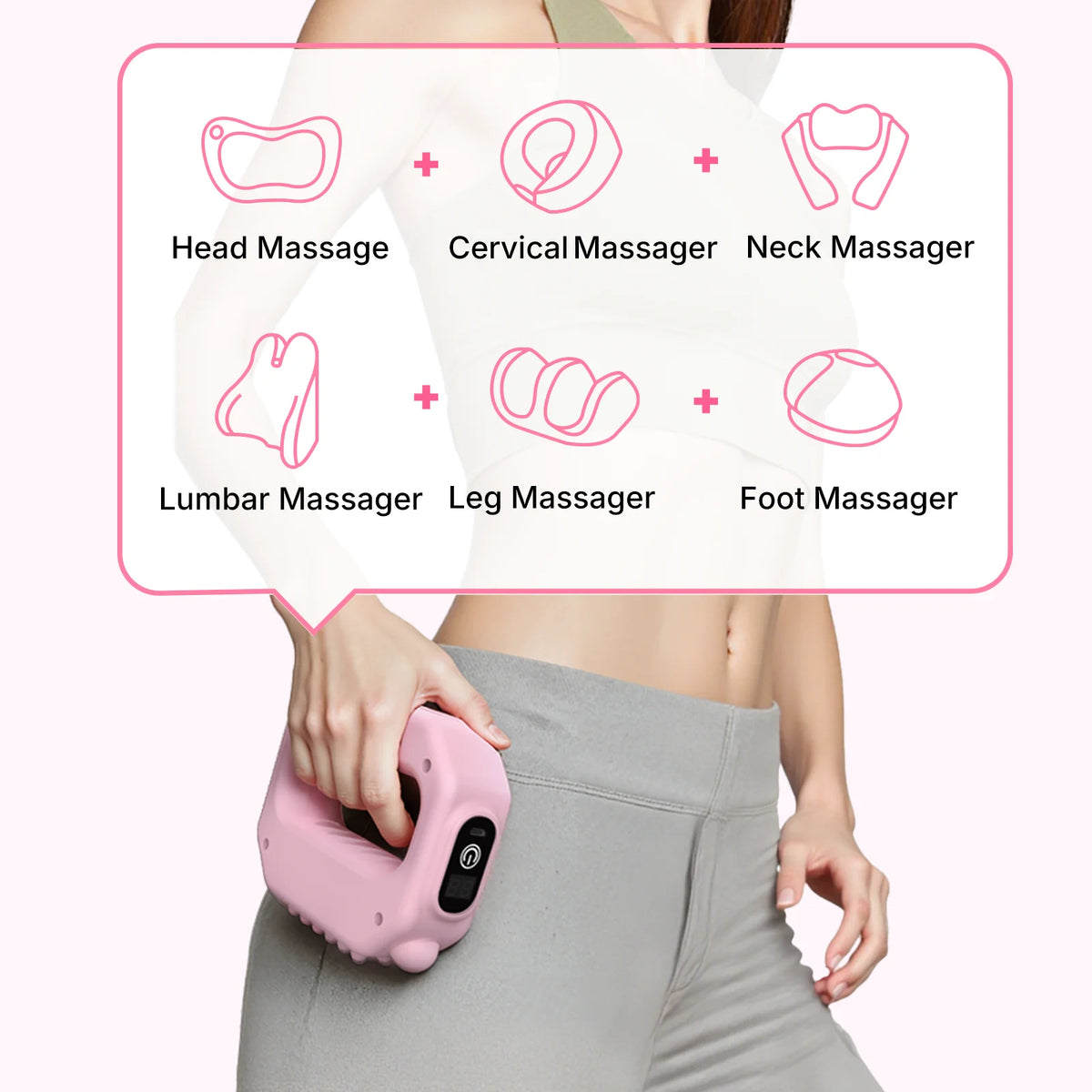 MERACH Fascia Ring Massager Adjustable 6-Level Vibration for Home Gym Use/Multifunctional Vibration Full-Body Shaping  Fascia Ring