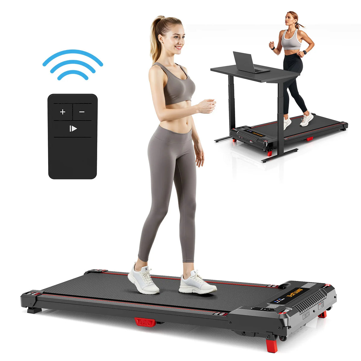AnyLife 480D-A Treadmill Walking Pad Home Gym Equipment/Fitness Running Machine for Health And Wellness