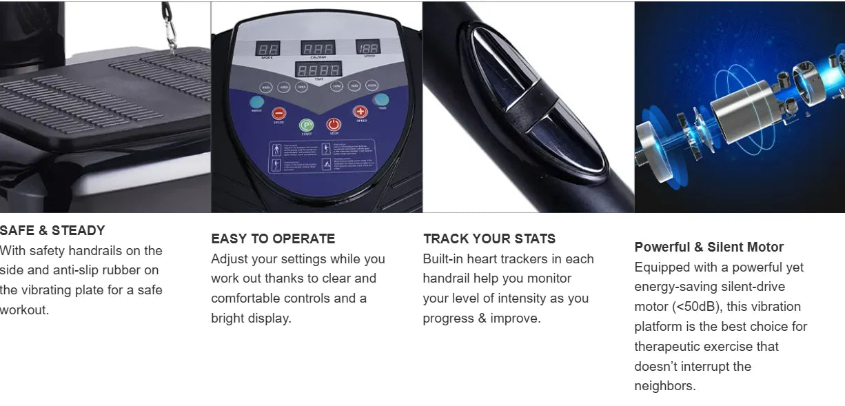 2000W Vibration Platform Whole Body Massager/Fitness Machine Exercise Training