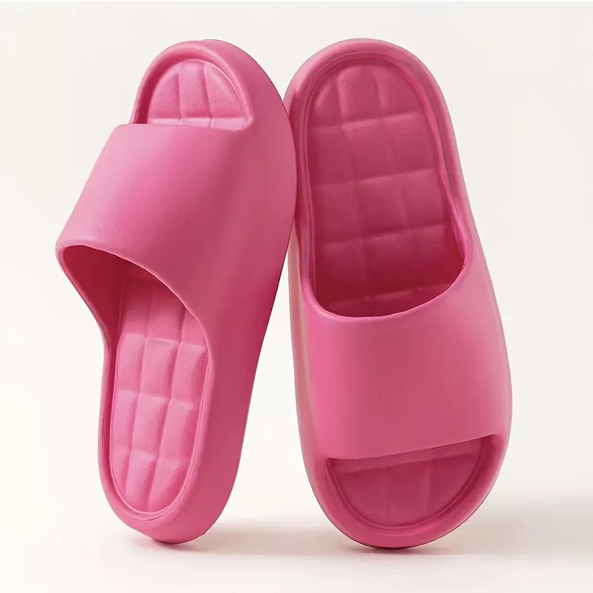 Stylish and Elegant Eva Square Slippers Non-Slip Casual with Ribbed Texture/Perfect for Indoor and Outdoor Use, Beach and Sea