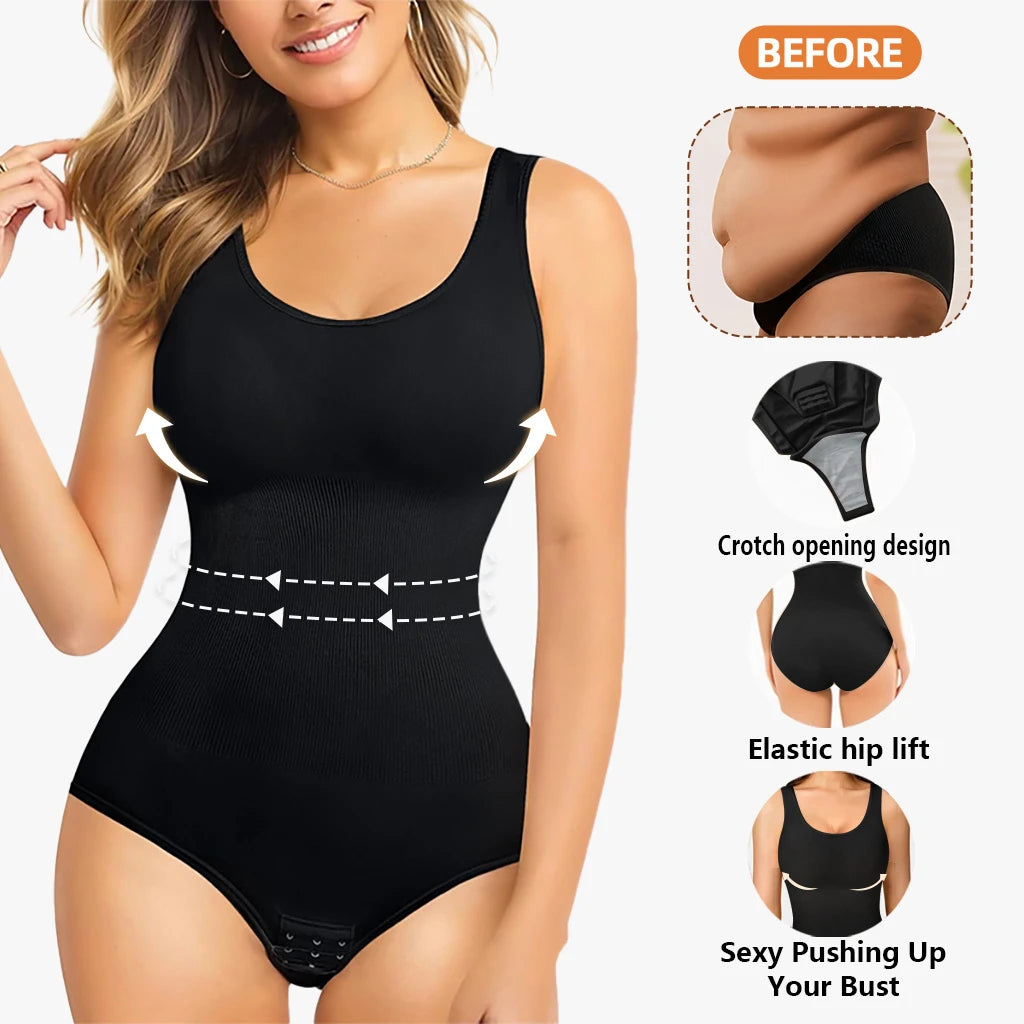 Women's 1pc Yoga Bodysuit Seamless Shapewear Romper High Elasticity/Tummy Control and Lifting Elegant Multi-Color Sleeveless Bodysuit
