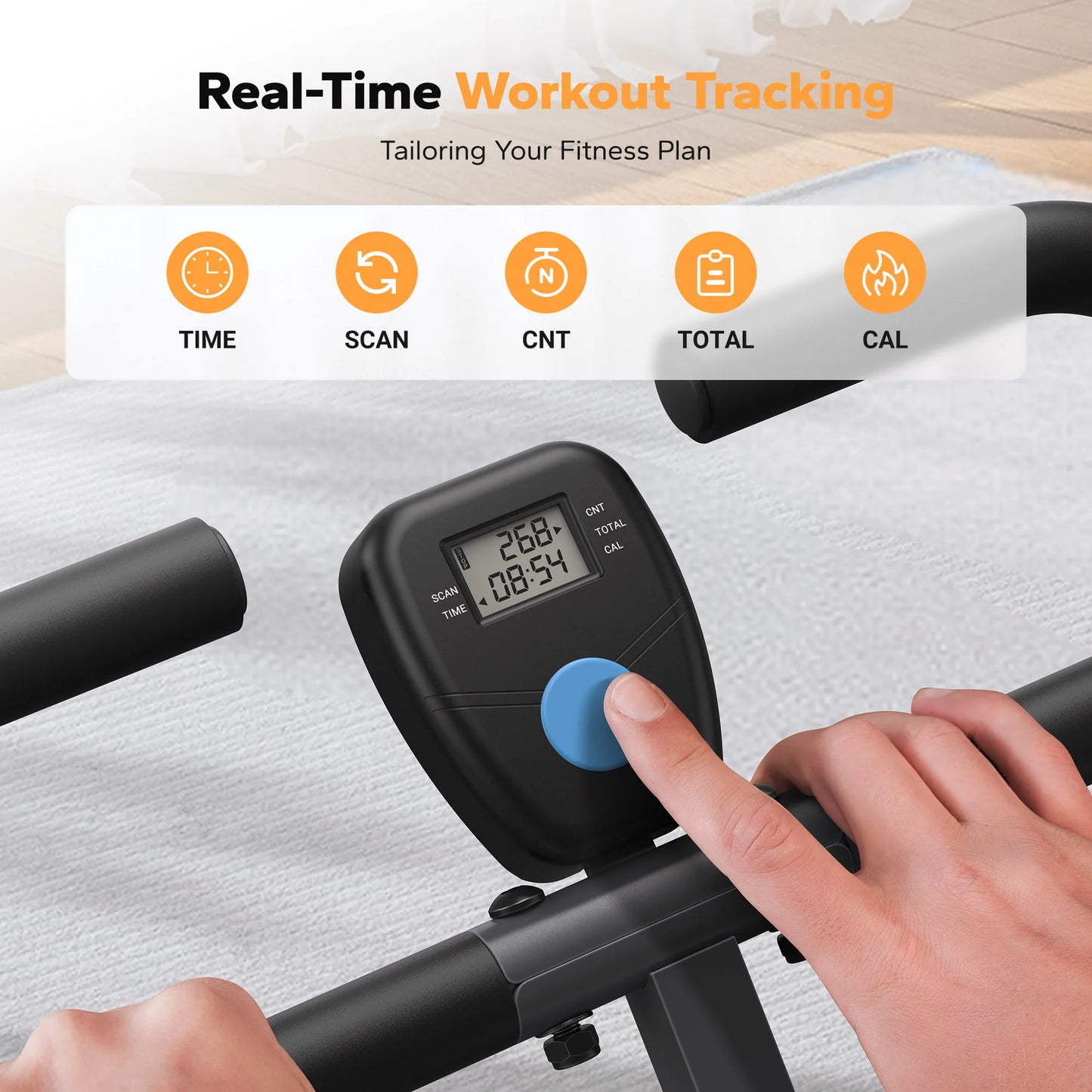 MERACH Squat Machine 2in1 Squat Rowing Machine Easy Setup/Foldable Exercise Equipment Glute Trainer Machine Glutes Leg Home Fit