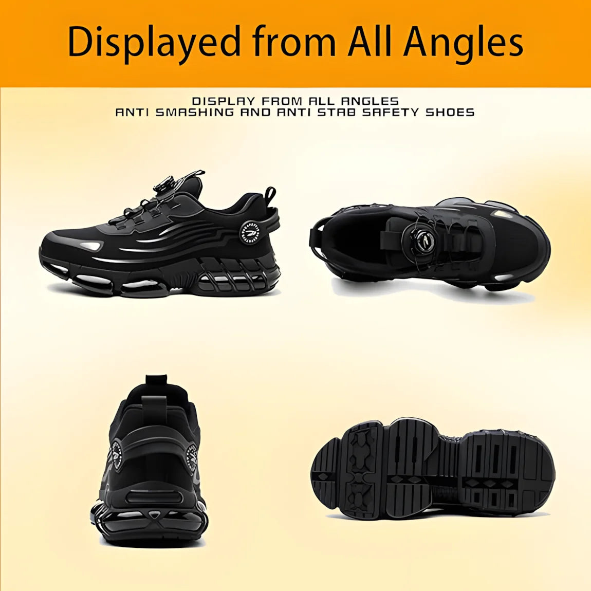 Steel Toe Shoes for Men Women Safety Work Shoes Air Cushion/Construction Industrial Shoes Safety Shoes Lightweight Steel Toe
