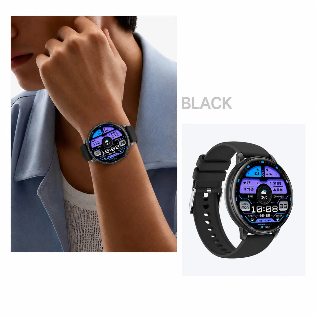 2026 Smart Watch Bluetooth Call 1.38" Full Touch Screen Fitness Tracker/100+ Sport Modes Heart Rate Sleep Monitor Waterproof