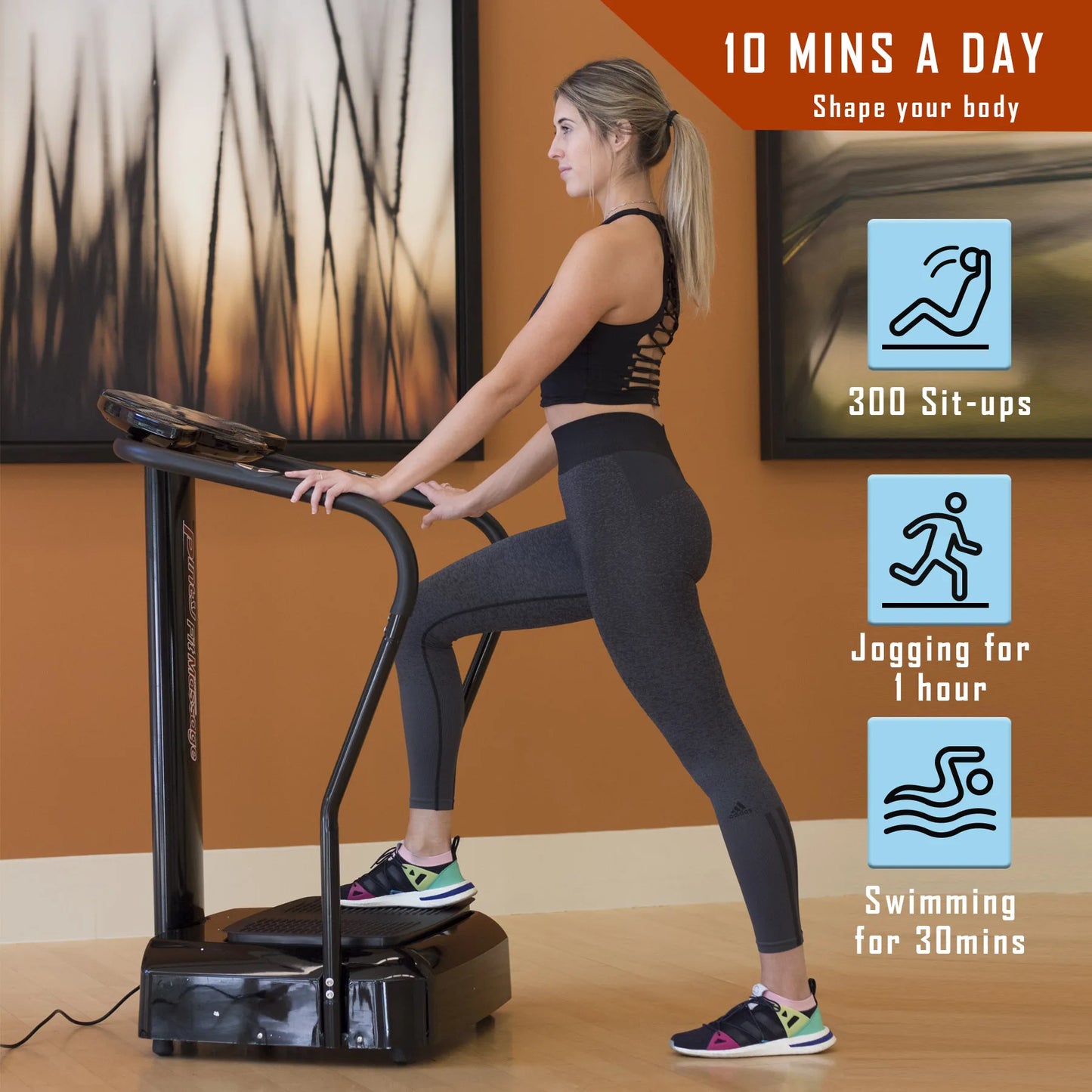 2000W Vibration Platform Whole Body Massager/Fitness Machine Exercise Training