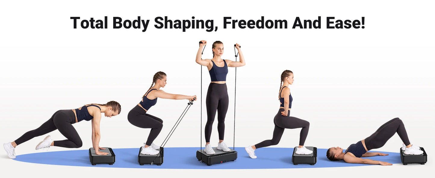 MERACH Vibration Plate Exercise Machine Vibration Plate/for Lymphatic Drainage Relieve Pain Help Sleep Fat Burning Weight Loss