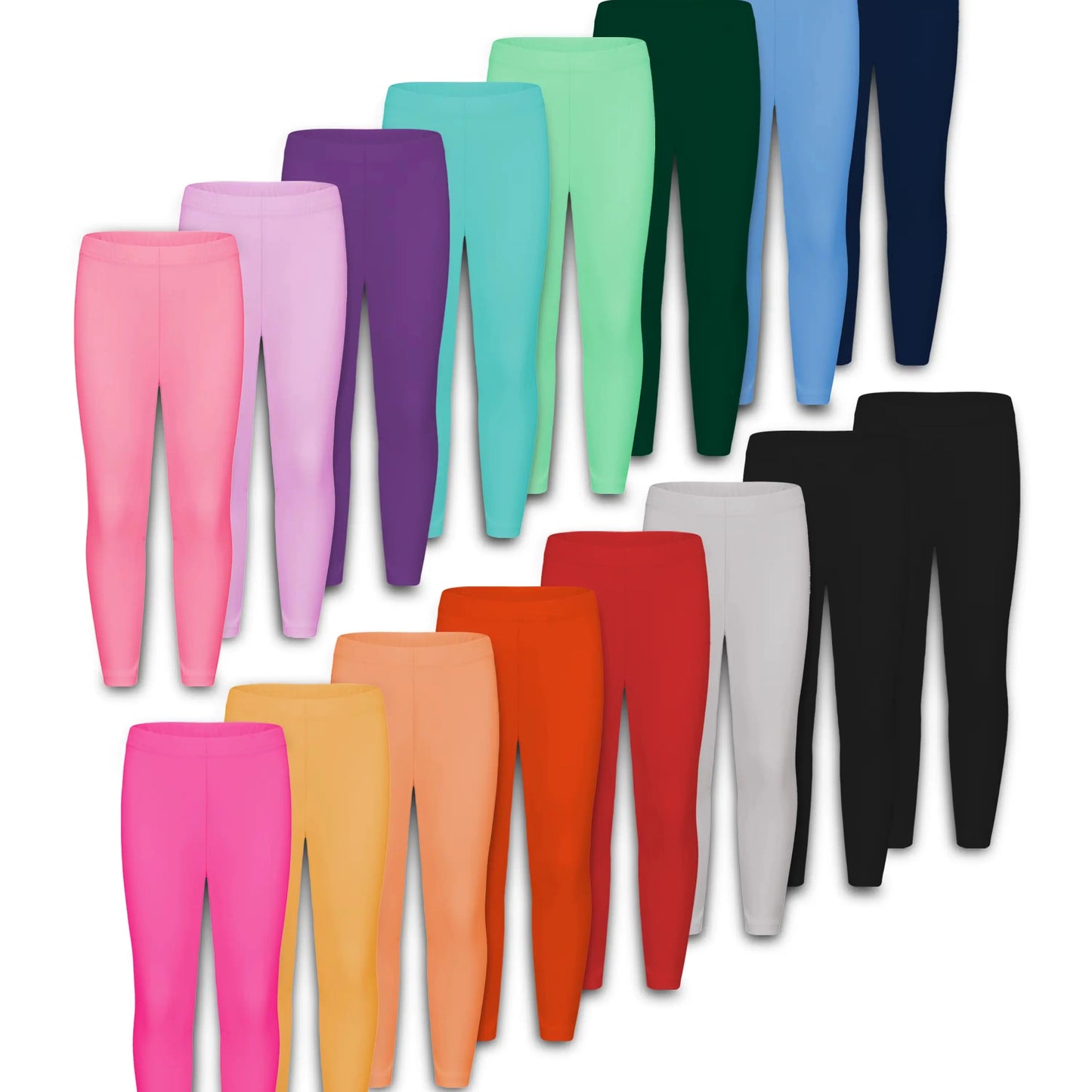 Random 10 colors girls stretchy leggings/breathable tight legging pants