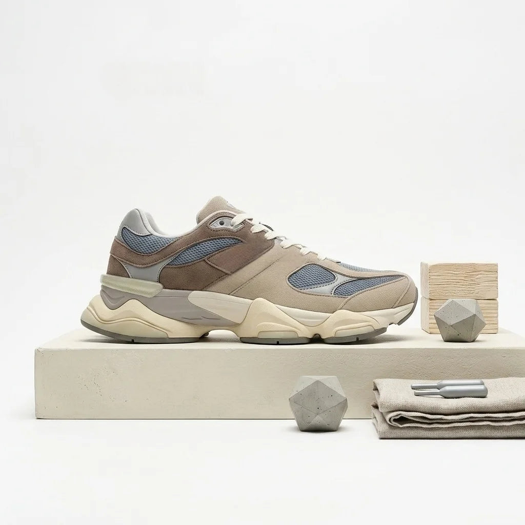 NEW  High Quality Sports Shoes for Couples Classic Running Shoes/9060 Breathable and Versatile Casual Footwear
