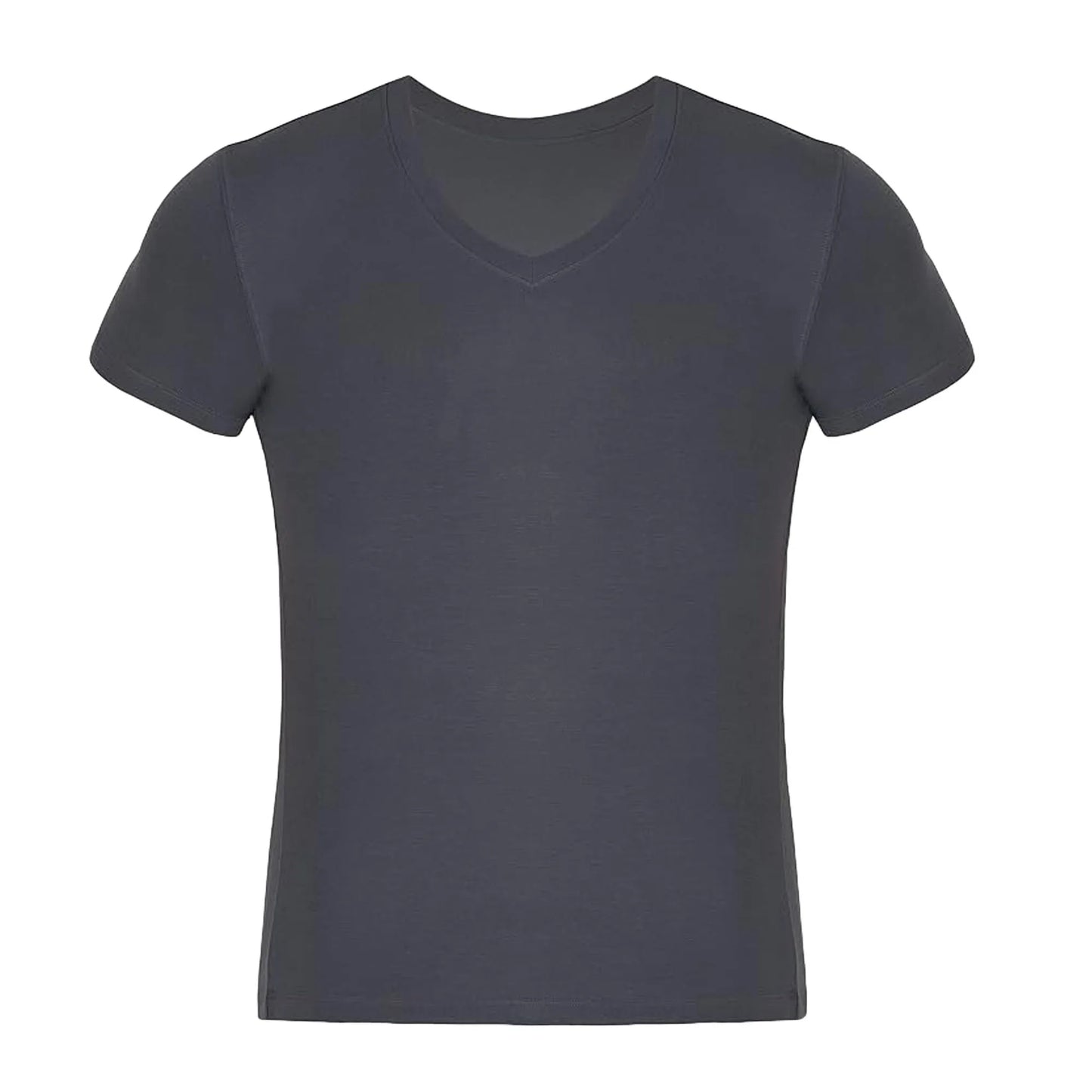 V Neck T Shirts for Men Rayon Tees/Moisture Wicking Undershirts 1 Pack Men Shirts