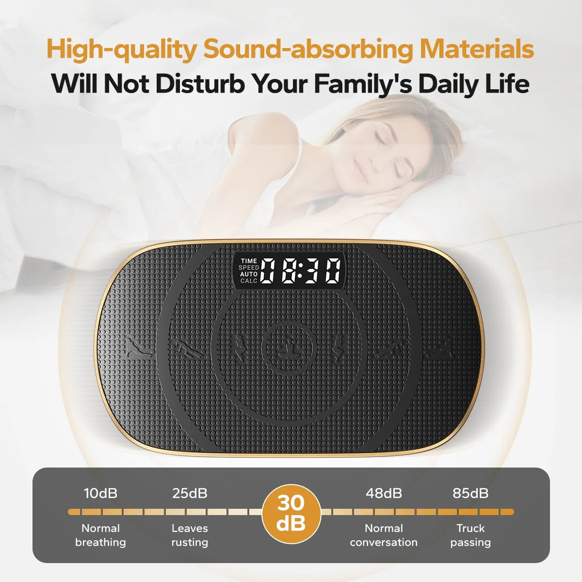 MERACH Vibration Plate Exercise Machine Whole Body Workout Power/Vibrate Fitness Platform Vibration Weight Loss Shaping