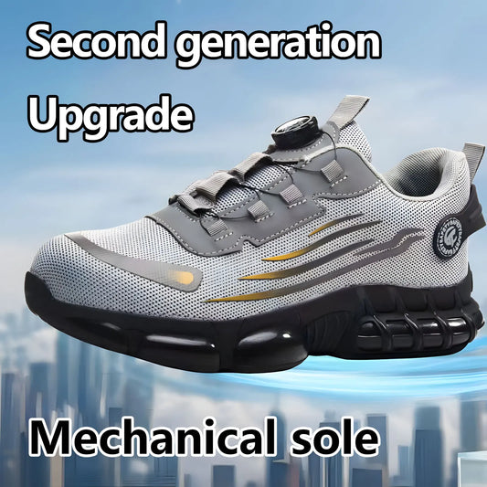 Steel Toe Work Sneakers for Men Women Lightweight/Comfortable Industrial & Construction Work Safety Shoes