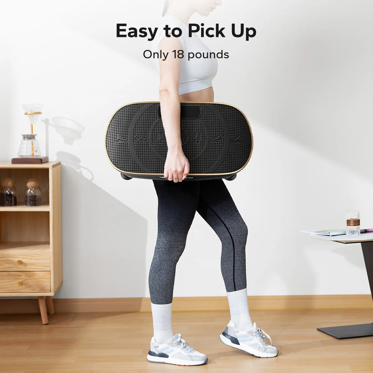 MERACH Vibration Plate Exercise Machine Whole Body Workout Power/Vibrate Fitness Platform Vibration Weight Loss Shaping