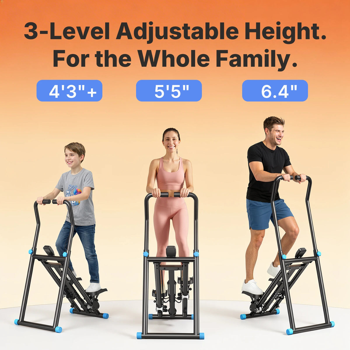 MERACH Stair Stepper Foldable Full Body Workout Silent Multi-functional/Adjustable Fitness Climbing Machine for Home Use Exercise Machine