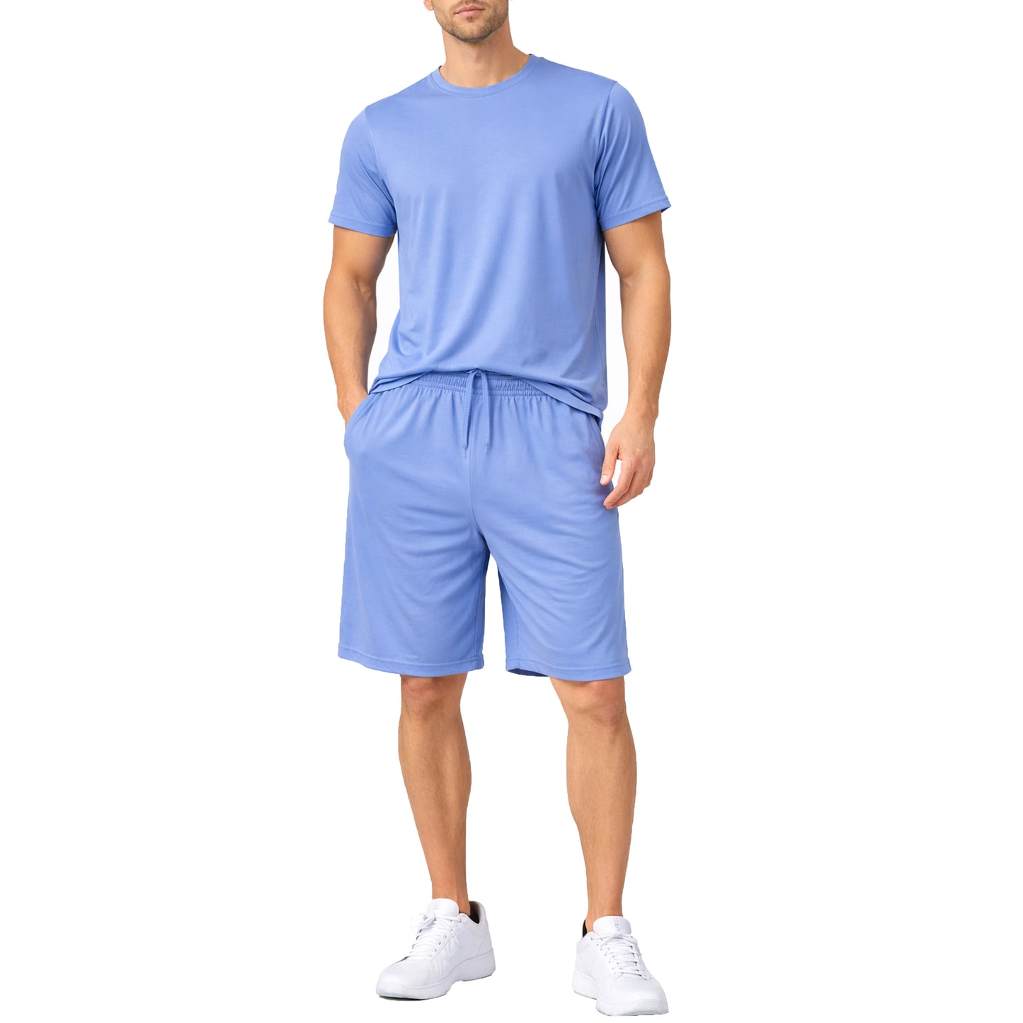 Men’s 2 Piece Athletic Tee/Short Active Set (S-2XL)