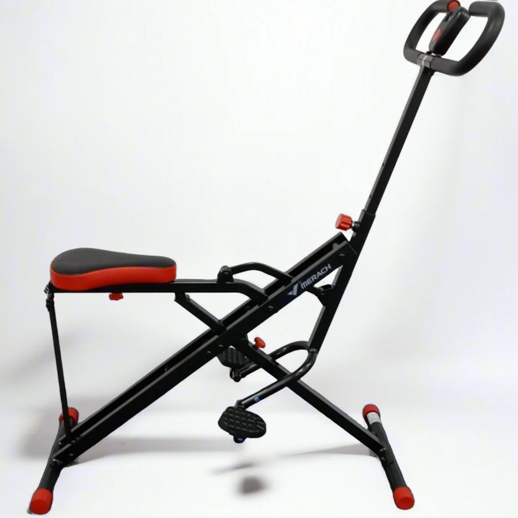 MERACH Squat Machine 2in1 Squat Rowing Machine Easy Setup/Foldable Exercise Equipment Glute Trainer Machine Glutes Leg Home Fit