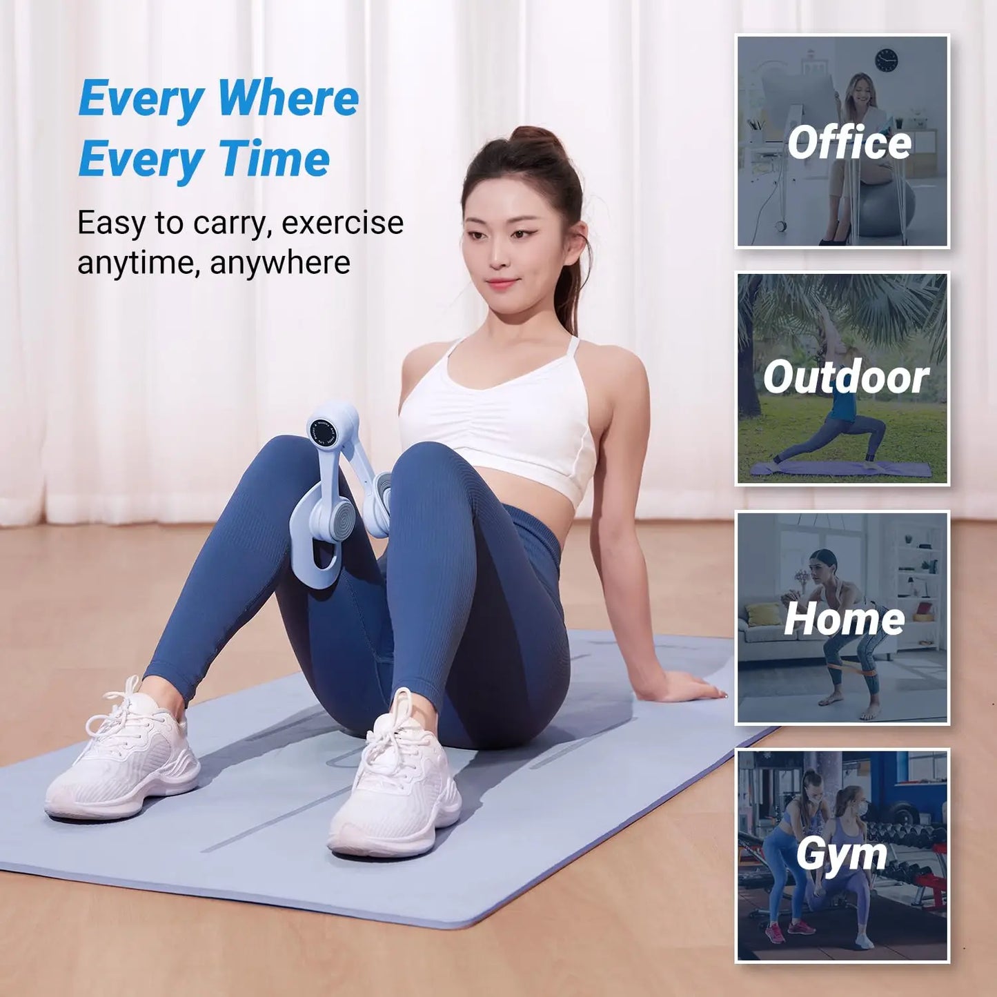 MERACH Thigh Trainer Pelvic Floor Muscle Trainer Inner Thigh Exercise/Workout Equipment Pilates Pelvic Floor Strengthen Device