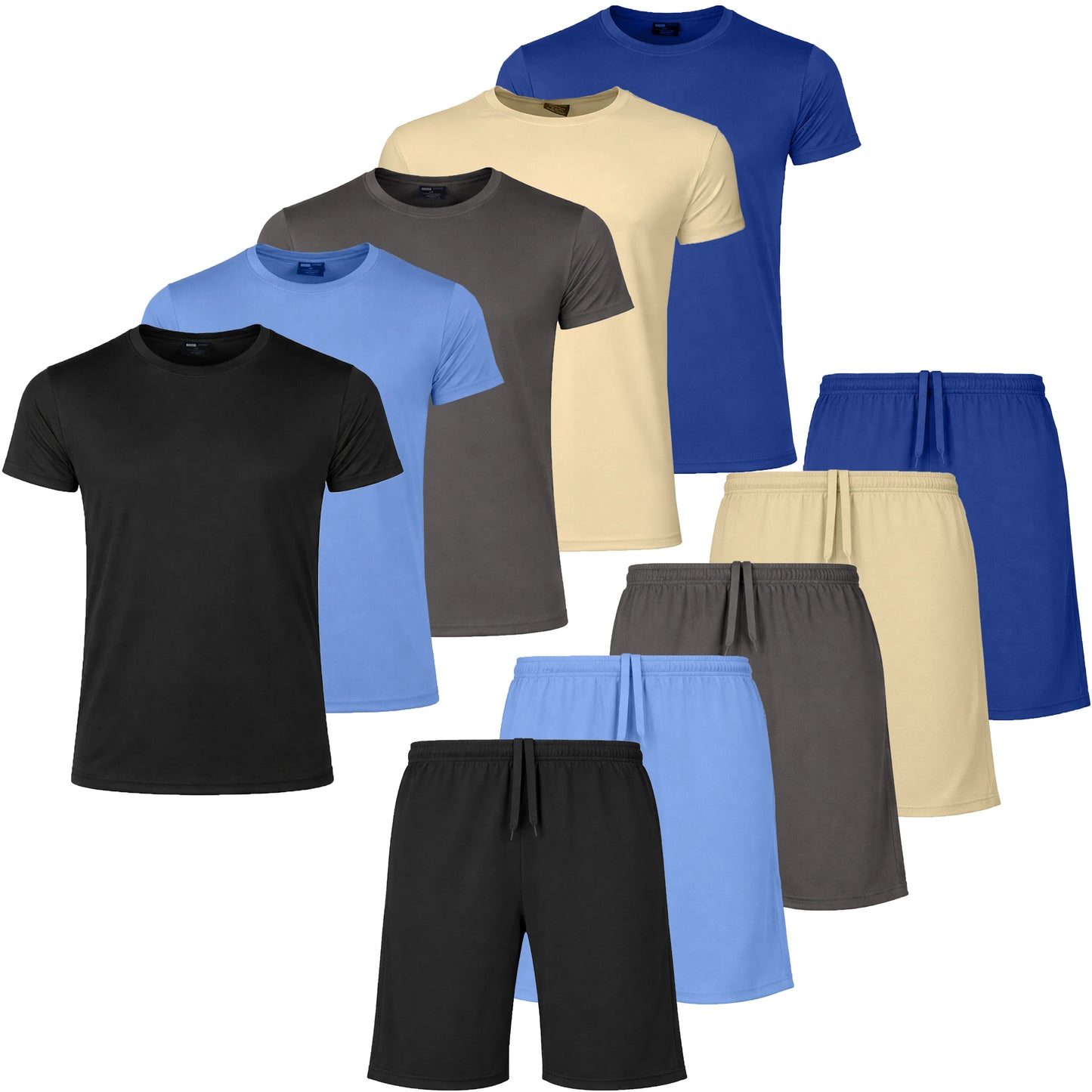Men’s 2 Piece Athletic Tee/Short Active Set (S-2XL)