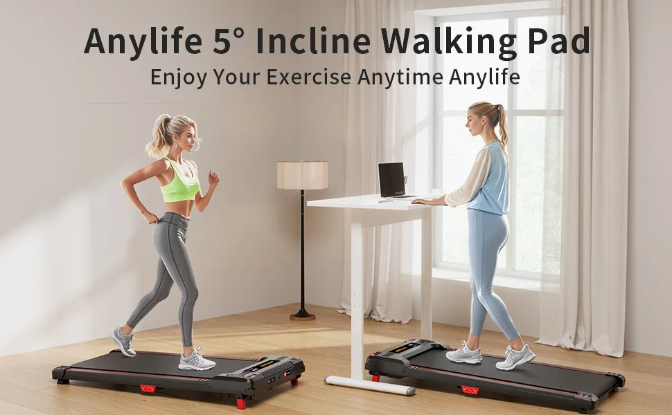AnyLife 480D-A Treadmill Walking Pad Home Gym Equipment/Fitness Running Machine for Health And Wellness