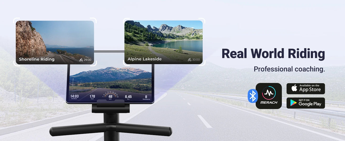 MERACH Recumbent Exercise Bike for Home Smart Bluetooth/Exclusive App Connectivity LCD Heart Rate Handle Magnetic Recumbent Bike